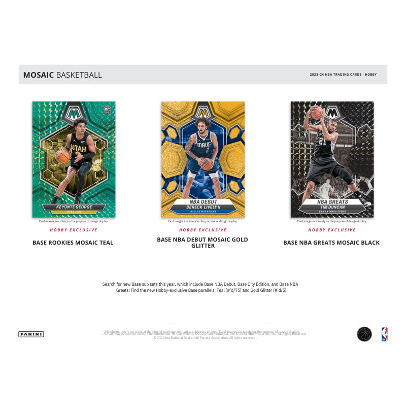2023/24 Panini Mosaic Basketball Hobby 12 Box Case image 2