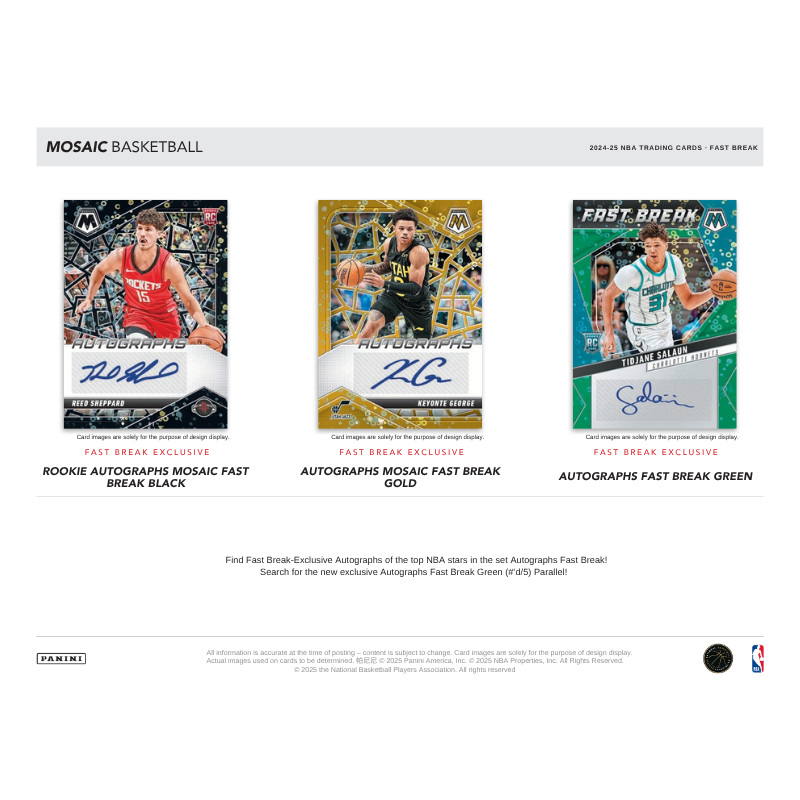 2024/25 Panini Mosaic Basketball Fast Break 20 Box Case image 3