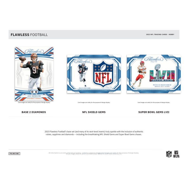 2023 Panini Flawless Football Hobby 2 Box Case image 2