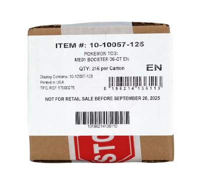 Pokemon Mega Evolution Non-Enhanced Booster 6-Box Case