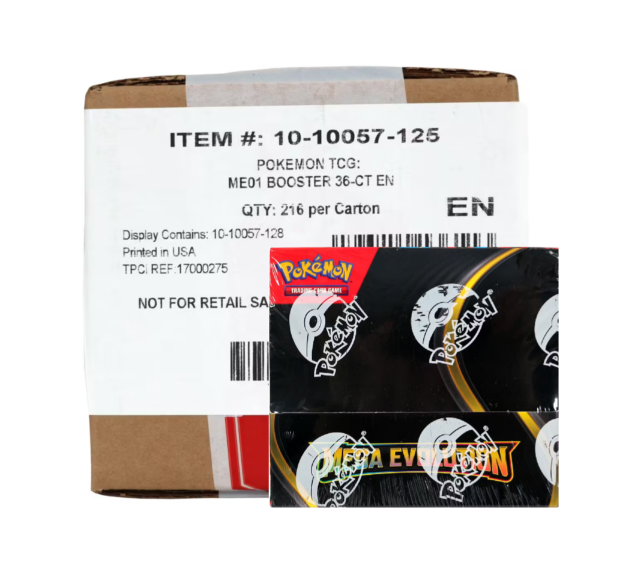Pokemon Mega Evolution Non-Enhanced Booster 6-Box Case
