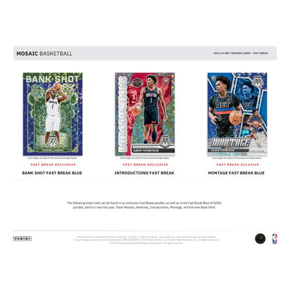 2023/24 Panini Mosaic Basketball Fast Break Box image 4