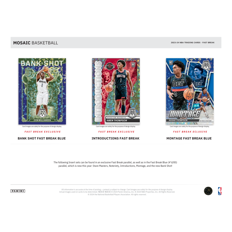 2023/24 Panini Mosaic Basketball Fast Break Box image 4