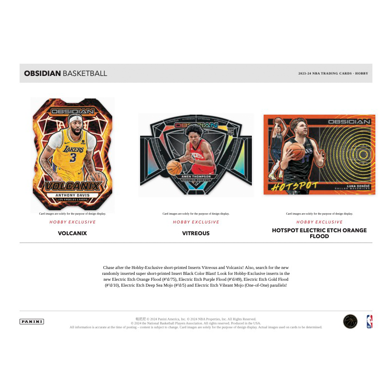 2023/24 Panini Obsidian Basketball Hobby Box image 2