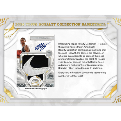 2023/24 Topps Royalty Collection Basketball Hobby 4 Box Case image 1