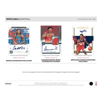 2023/24 Panini Impeccable Basketball Hobby 3 Box Case image 2