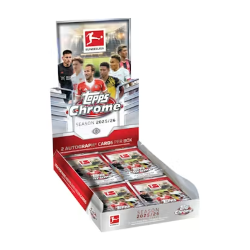 2025/26 Topps Chrome Bundesliga Soccer Hobby Box image 0