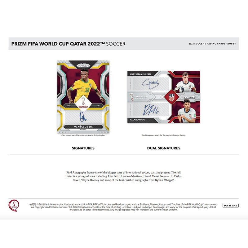 2022 Panini Prizm World Cup Soccer Hobby 12 Box Case image 2