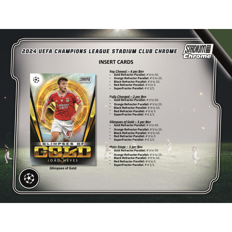 2023/24 Topps Stadium Club Chrome UEFA Soccer Hobby 12 Box Case image 3