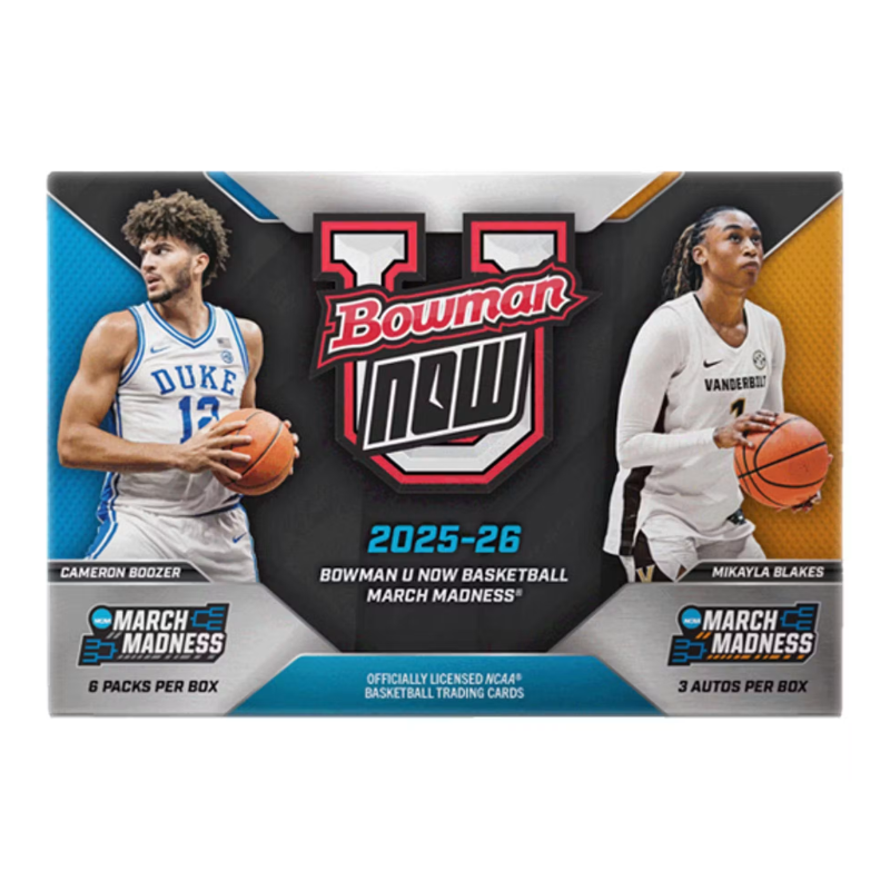2025/26 Bowman University NOW March Madness Basketball Hobby Box image 0