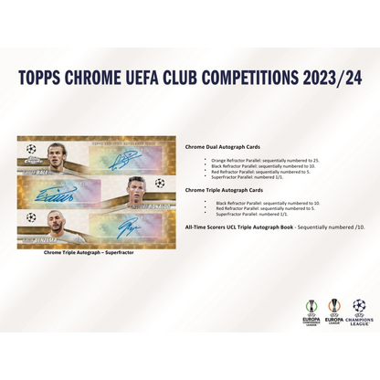 2023/24 Topps UEFA Club Competitions Chrome Soccer Jumbo Box image 8