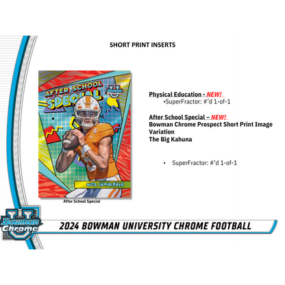 2024 Bowman University Chrome Football Breaker’s Delight Case image 4