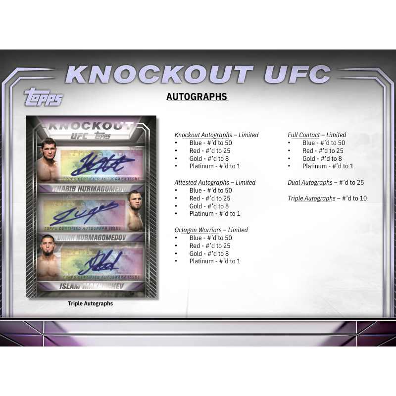 2024 Topps UFC Knockout Hobby Box image 4