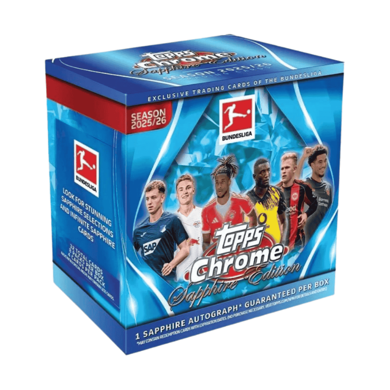 2025/26 Topps Chrome Bundesliga Soccer Sapphire Box image 0