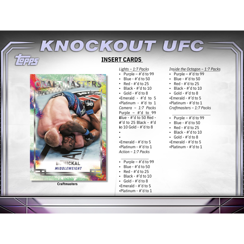 2024 Topps UFC Knockout Hobby Box image 3