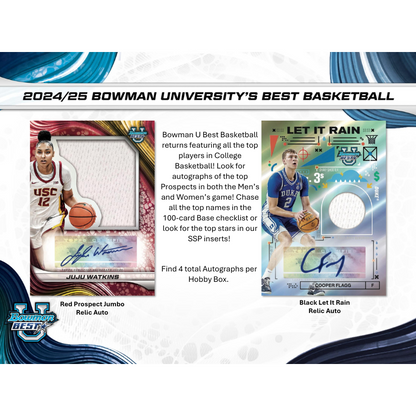 2024/25 Bowman University Best Basketball Hobby Box image 1
