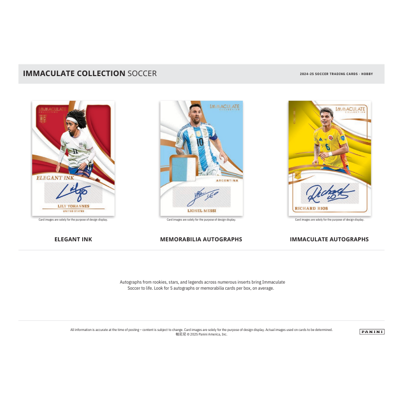 2024/25 Panini Immaculate Soccer Hobby Box image 3