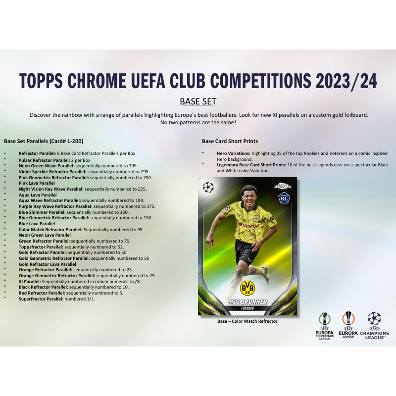 2023/24 Topps UEFA Club Competitions Chrome Soccer Hobby 12 Box Case image 2
