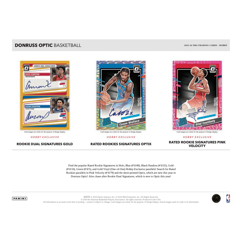 2023/24 Panini Donruss Optic Basketball Hobby Box image 2