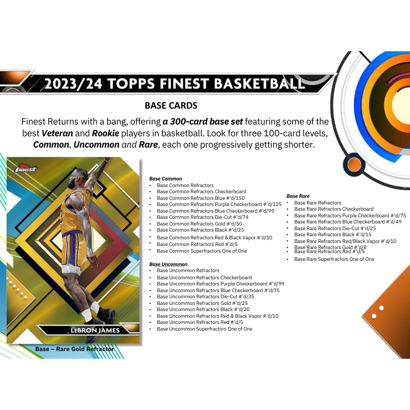 2023/24 Topps Finest Basketball Hobby Box image 2