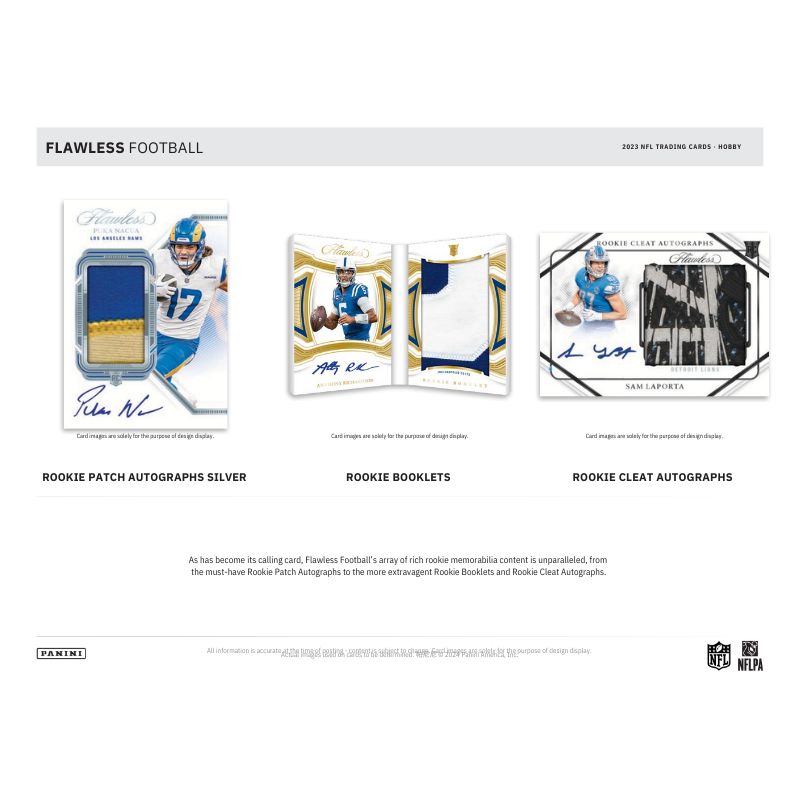 2023 Panini Flawless Football Hobby 2 Box Case image 3