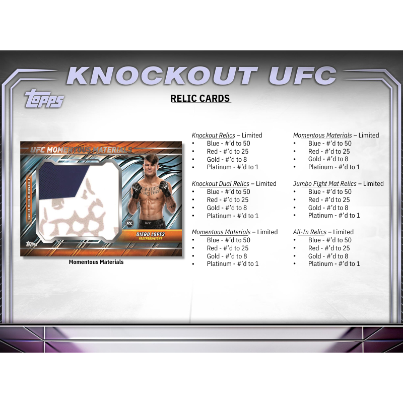 2024 Topps UFC Knockout Hobby Box image 7