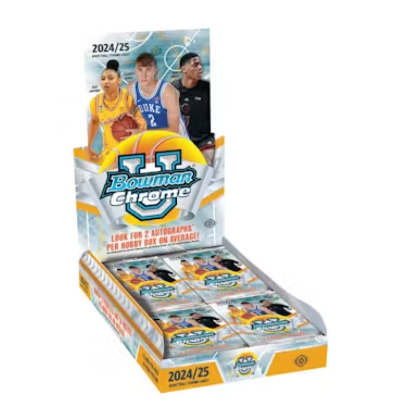 2024/25 Bowman Chrome University Basketball Hobby 12 Box Case image 0