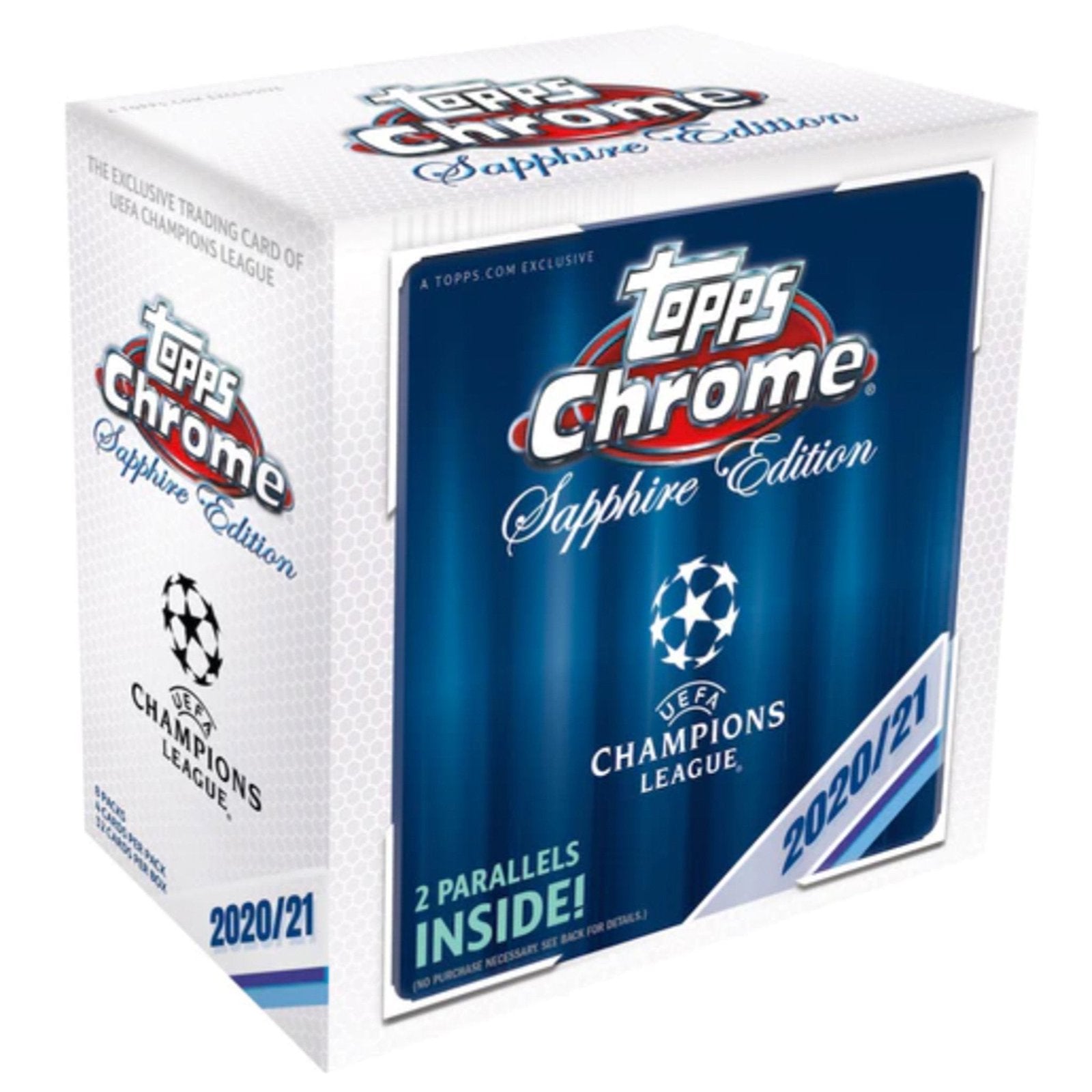 2020/21 Topps Chrome UEFA Champions League Sapphire Soccer Box image 0