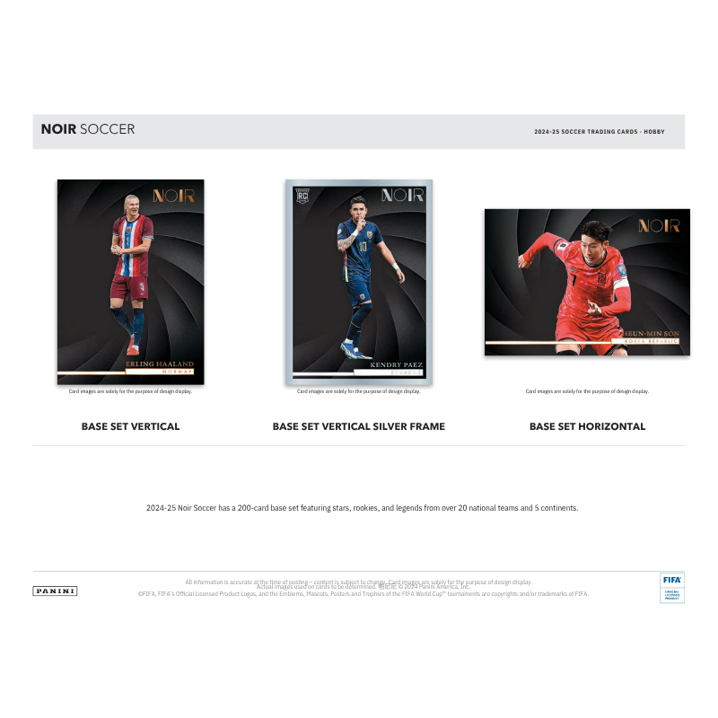 2024/25 Panini Noir Soccer Hobby 3 Box Case image 1