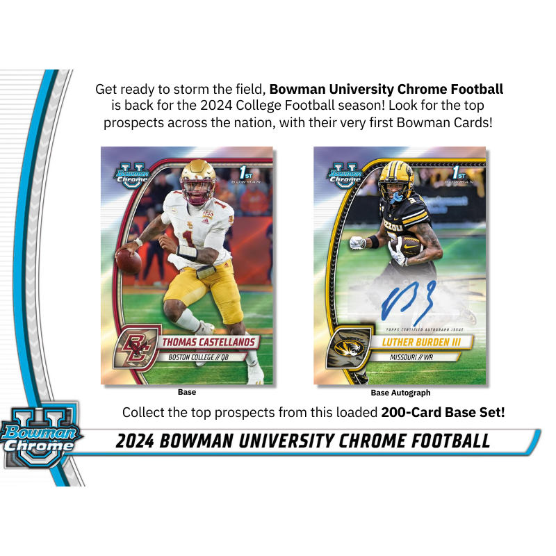 2024 Bowman University Chrome Football Jumbo Box image 1