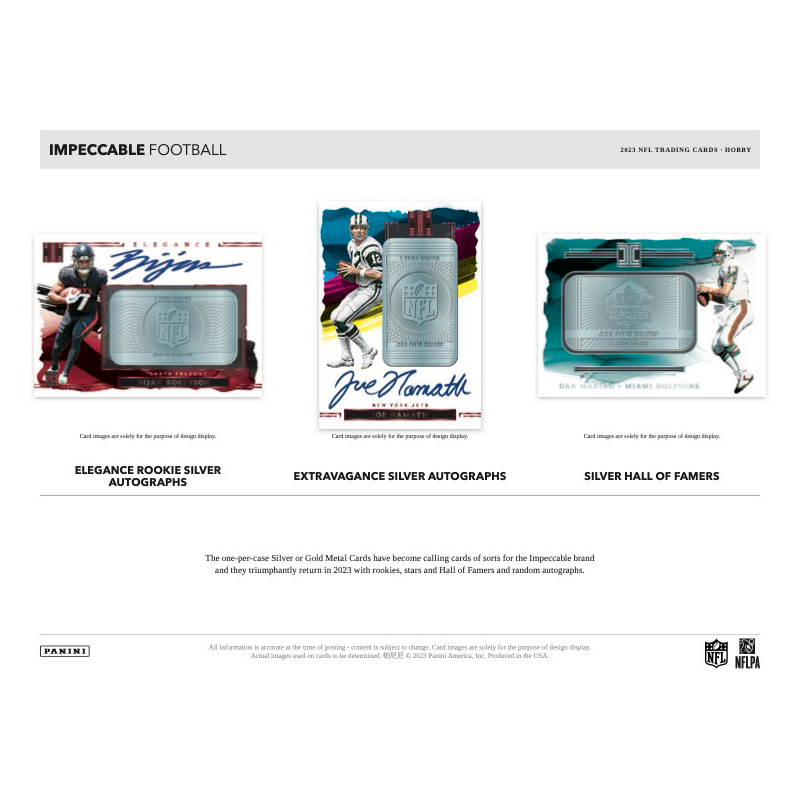 2023 Panini Impeccable Football Hobby 3 Box Case image 3