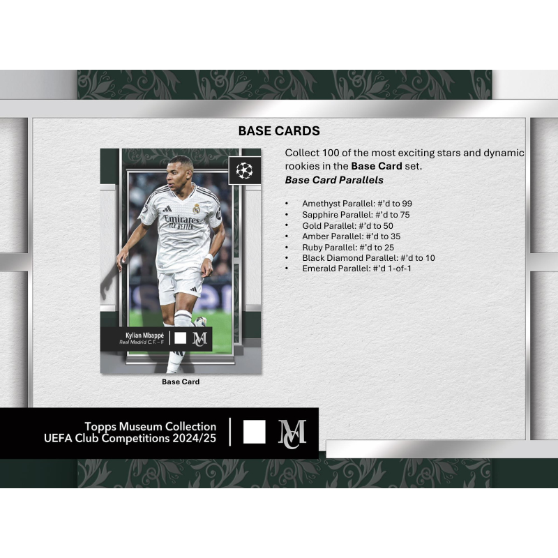 2024/25 Topps UEFA Club Competitions Museum Collection Soccer Hobby Box image 1