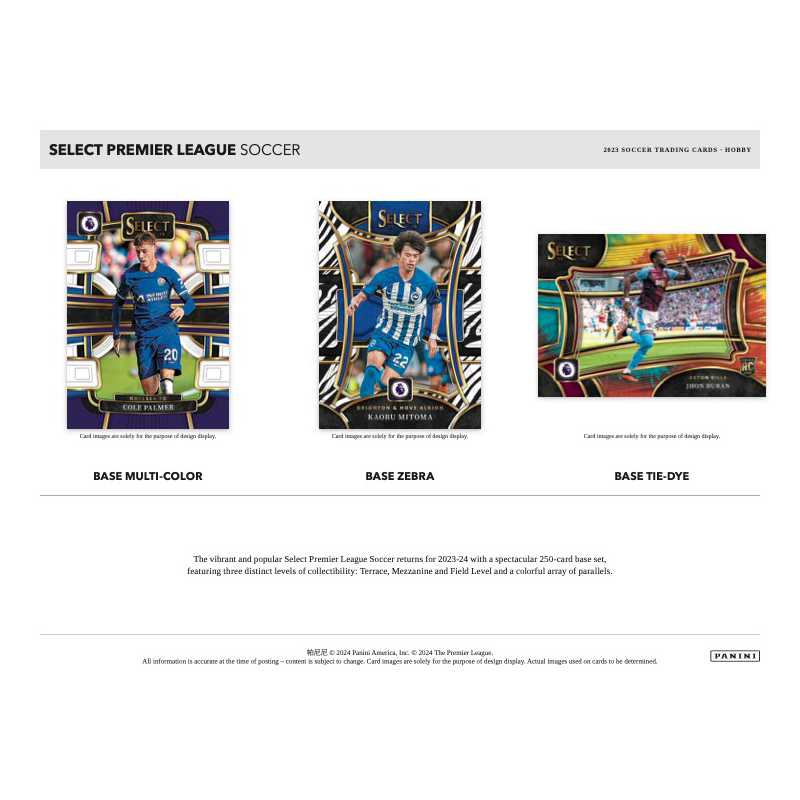 2023/24 Panini Select EPL Soccer Hobby 12 Box Case image 2