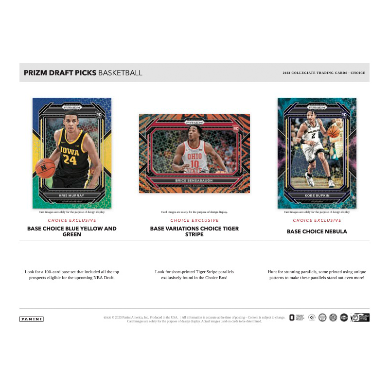 2023/24 Panini Prizm Collegiate Draft Picks Basketball Choice 20 Box Case image 2