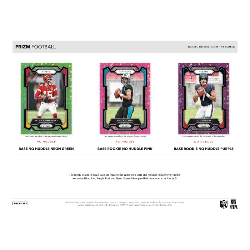 2023 Panini Prizm Football No Huddle Box image 2
