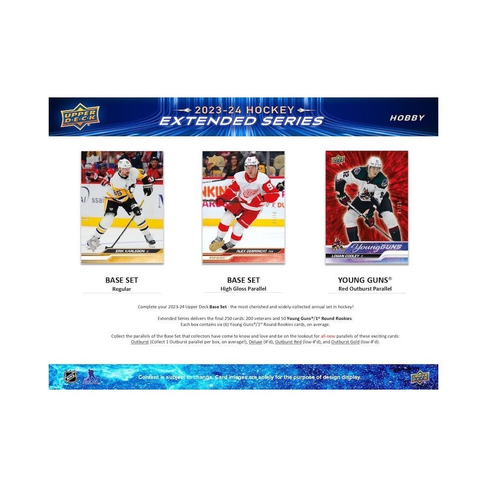 2023-24 Upper Deck Extended Series Hockey Hobby 12 Box Case image 2