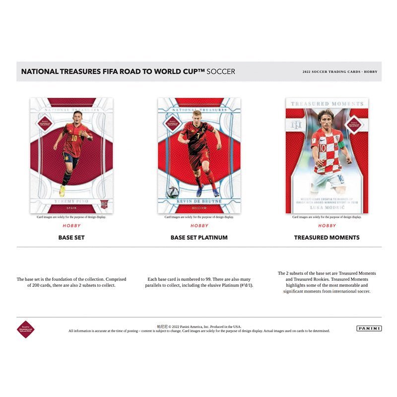 2022 Panini National Treasures FIFA Road To World Cup Soccer Hobby 4 Box Case image 1
