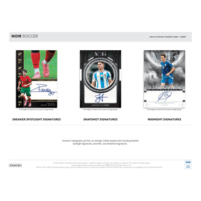 2024/25 Panini Noir Soccer Hobby 3 Box Case image 3