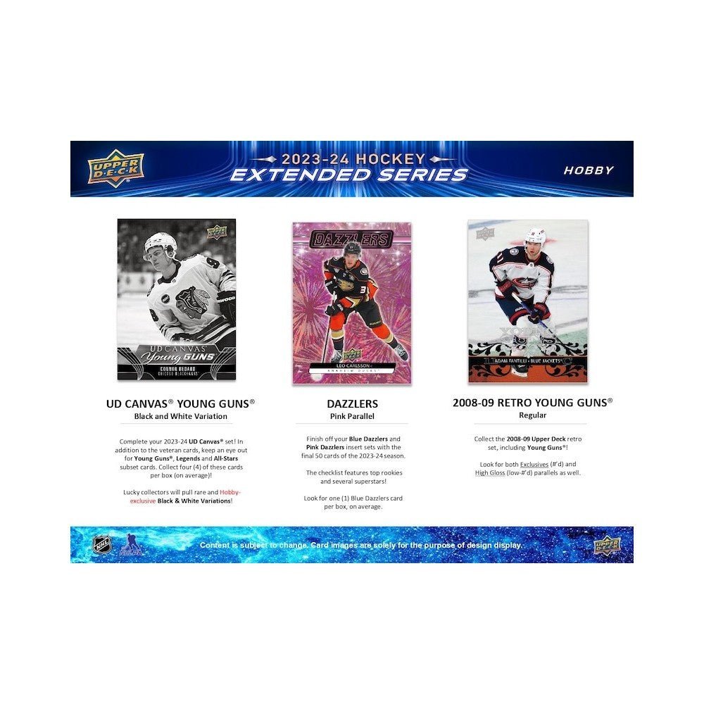 2023-24 Upper Deck Extended Series Hockey Hobby 12 Box Case image 3