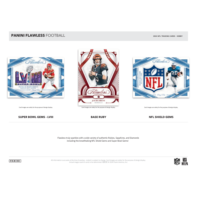 2024 Panini Flawless Football Hobby 2 Box Case image 3