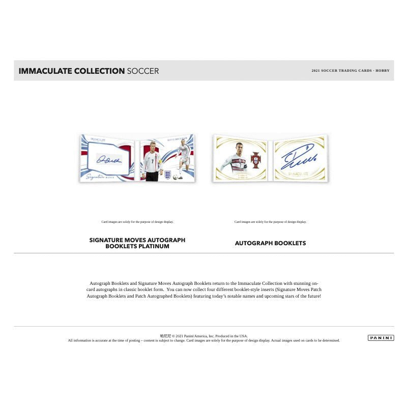 2021 Panini Immaculate Soccer Hobby Box image 3
