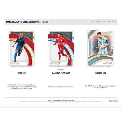 2022 Panini Immaculate Soccer Hobby 6 Box Case image 1