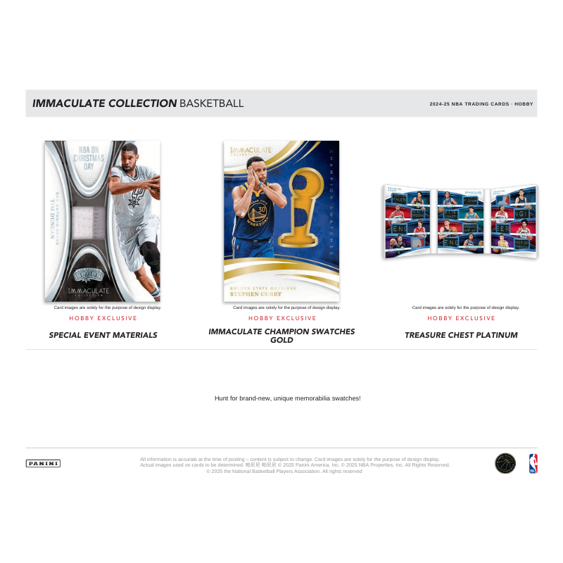 2024/25 Panini Immaculate Basketball Hobby 5 Box Case image 3
