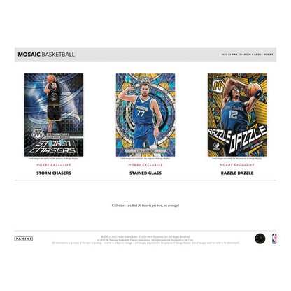 2022/23 Panini Mosaic Basketball Hobby 12 Box Case image 3