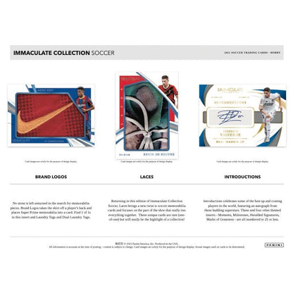 2021 Panini Immaculate Soccer Hobby Box image 2