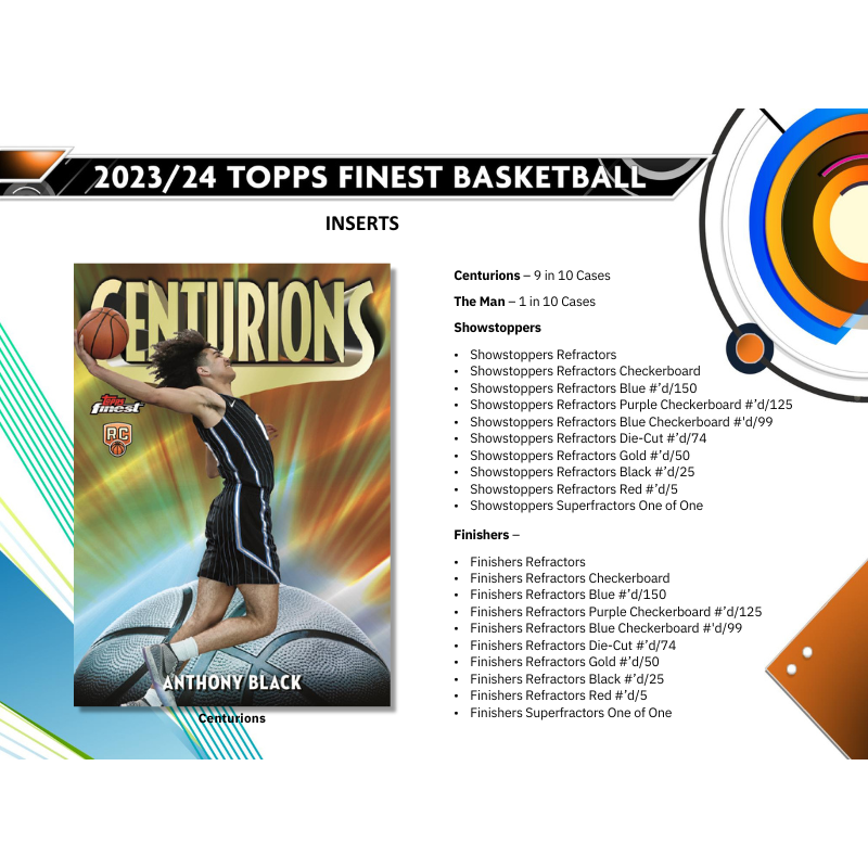 2023/24 Topps Finest Basketball Hobby 8 Box Case image 4