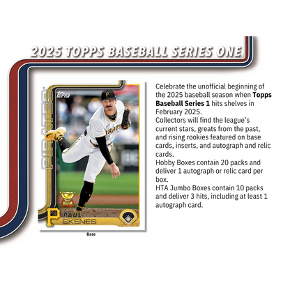 2025 Topps Series 1 Baseball Jumbo Box image 1