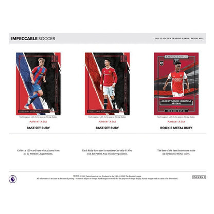 2021/22 Panini Impeccable Soccer Asia Edition Hobby 3 Box Case image 2