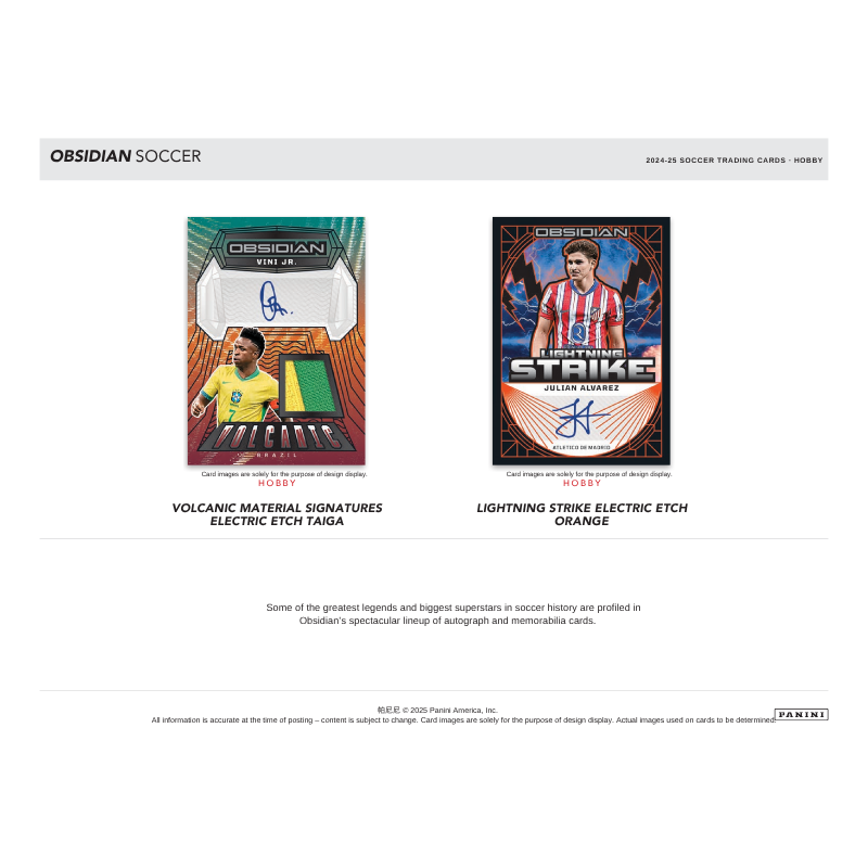 2024/25 Panini Obsidian Soccer Hobby 12 Box Case image 3